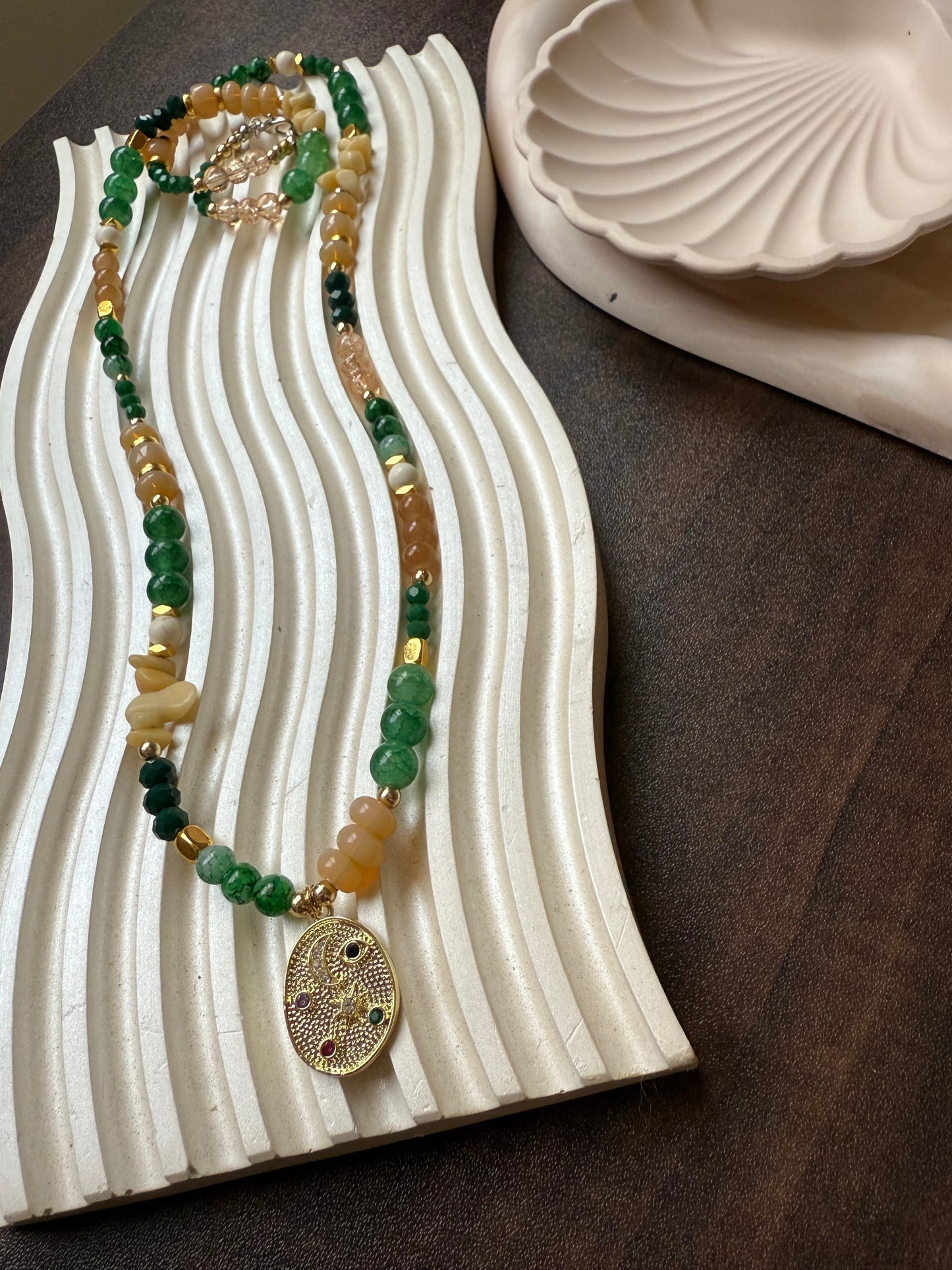 Sunlit Forest Gemstone Necklace