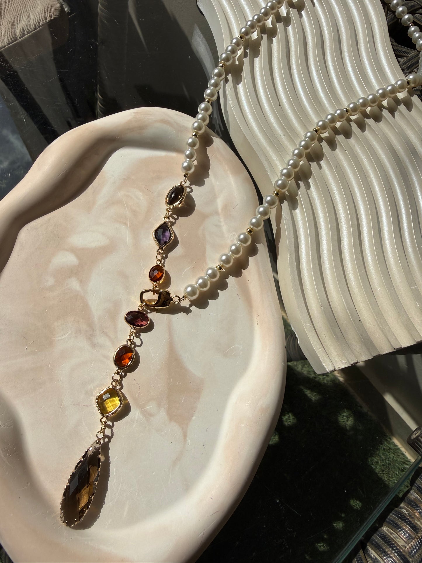 Pearls & crystals Necklace