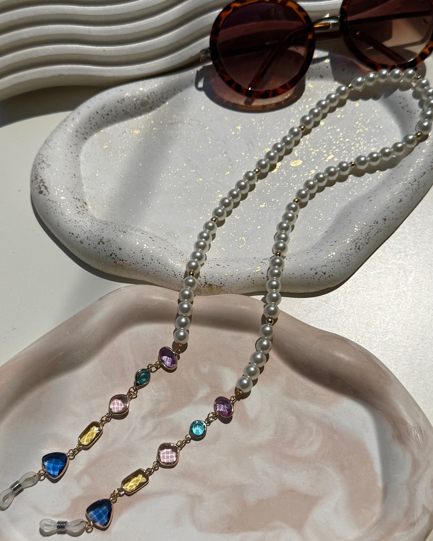 Pearls & Crystals Glasses cord