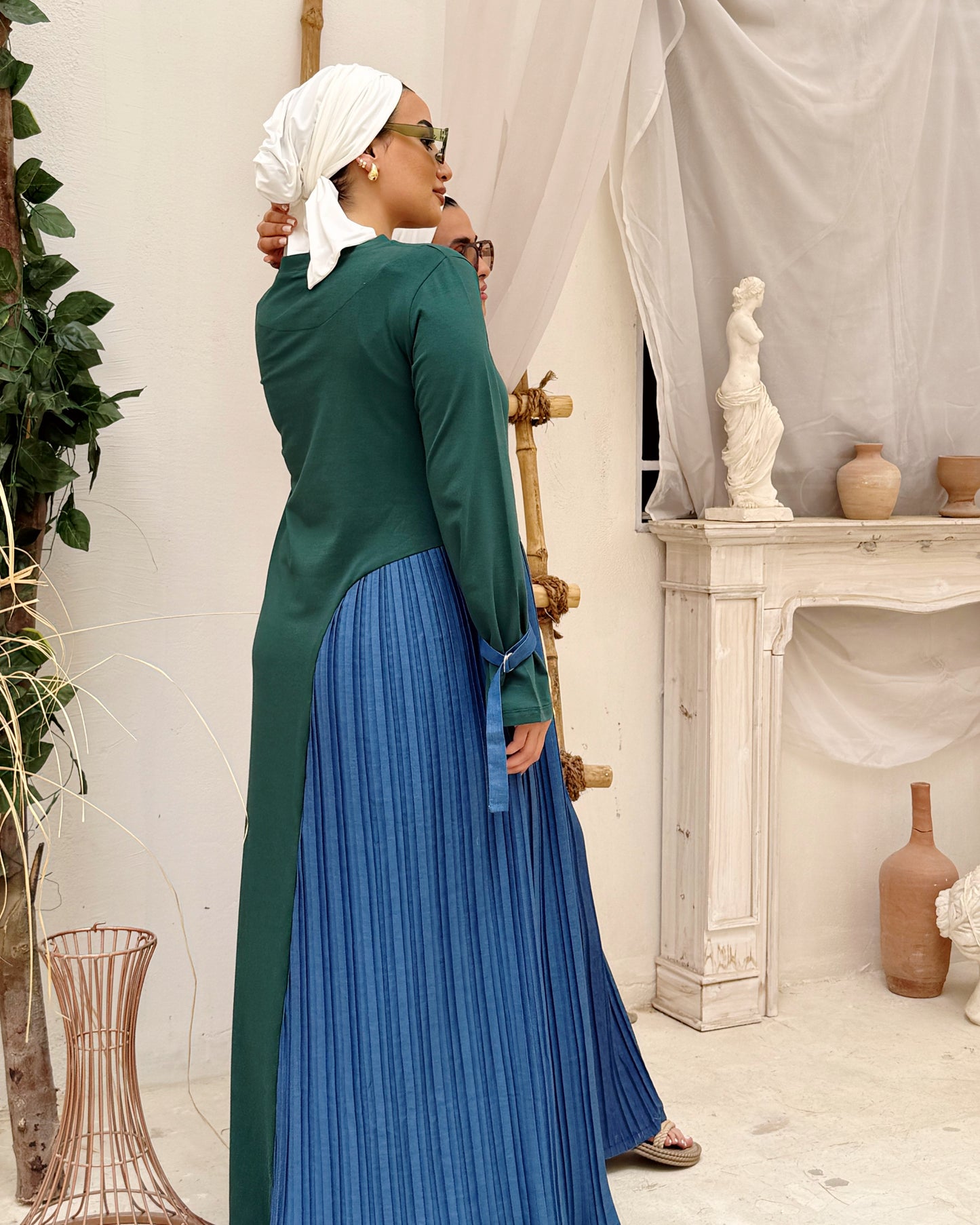 Into the flow Dark Green dress