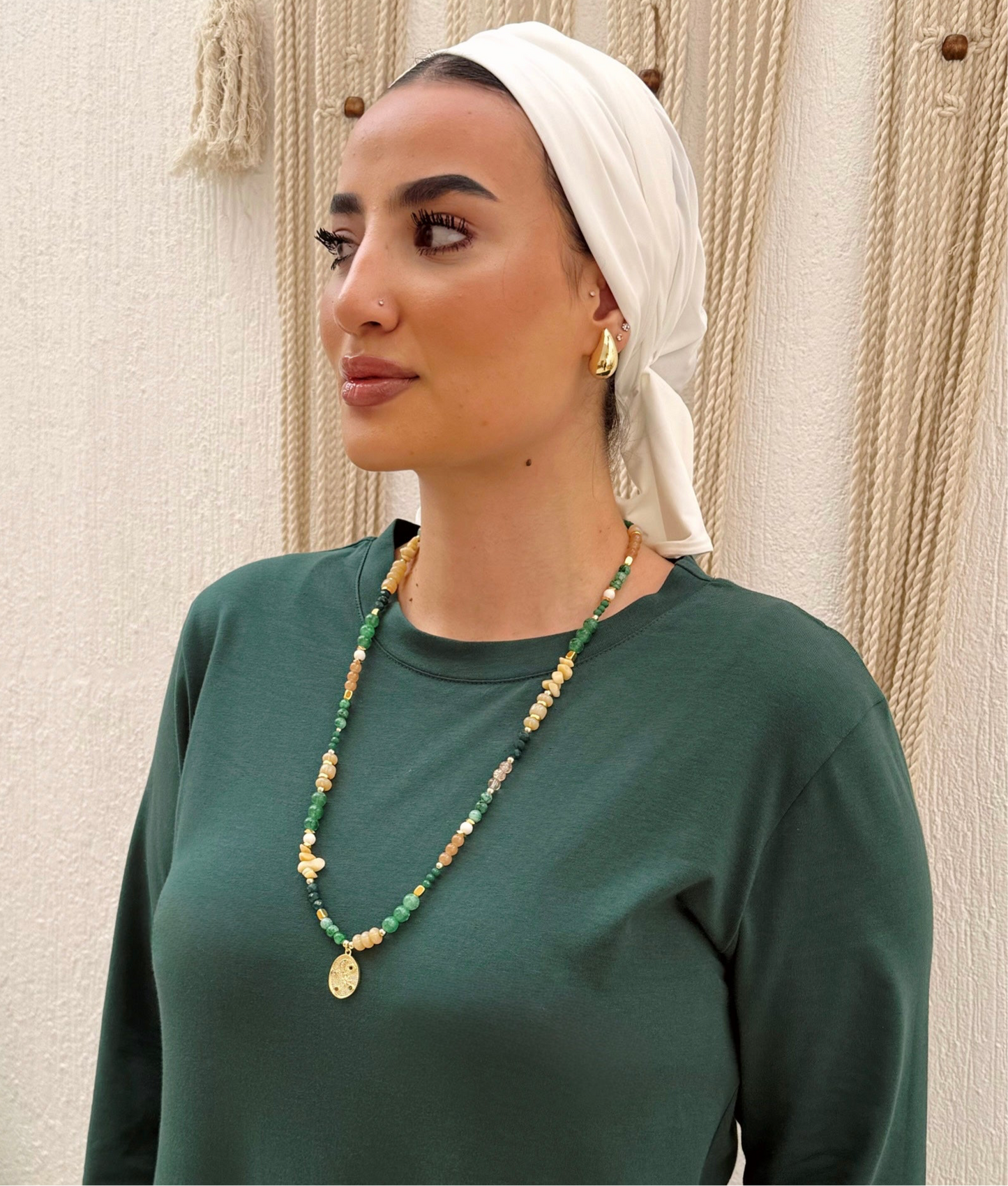 Sunlit Forest Gemstone Necklace