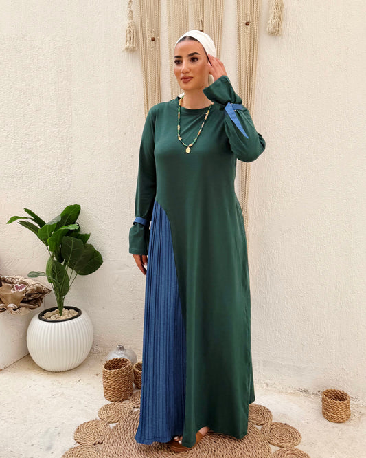 Into the flow Dark Green dress