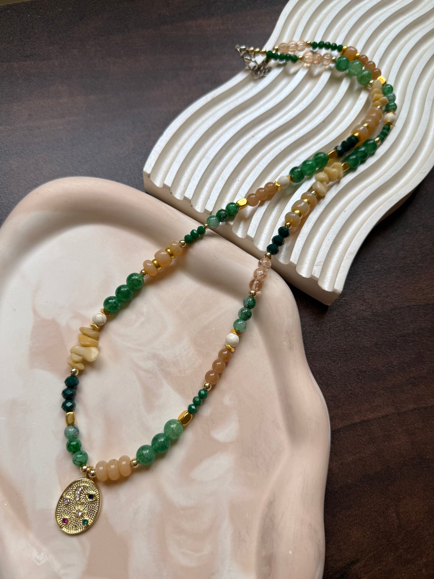 Sunlit Forest Gemstone Necklace