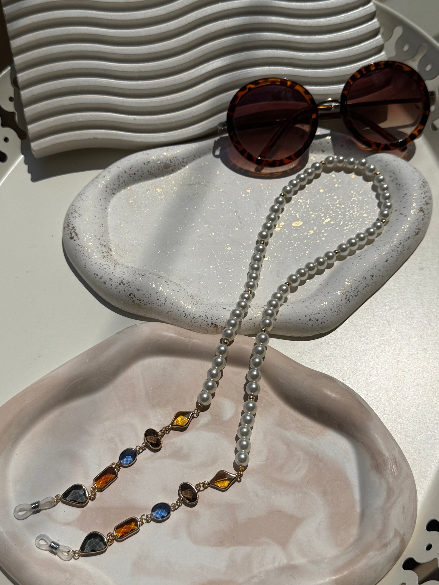 Pearls & Crystals Glasses cord