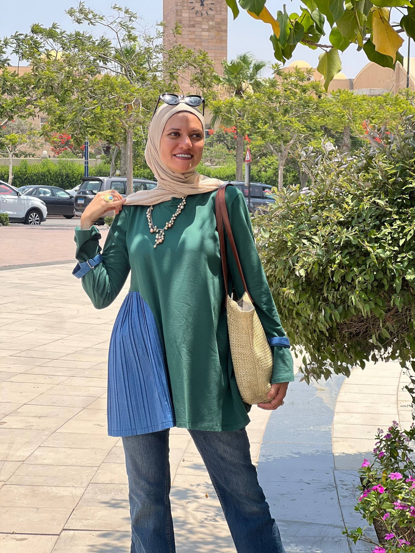 Daylong Dark green Top