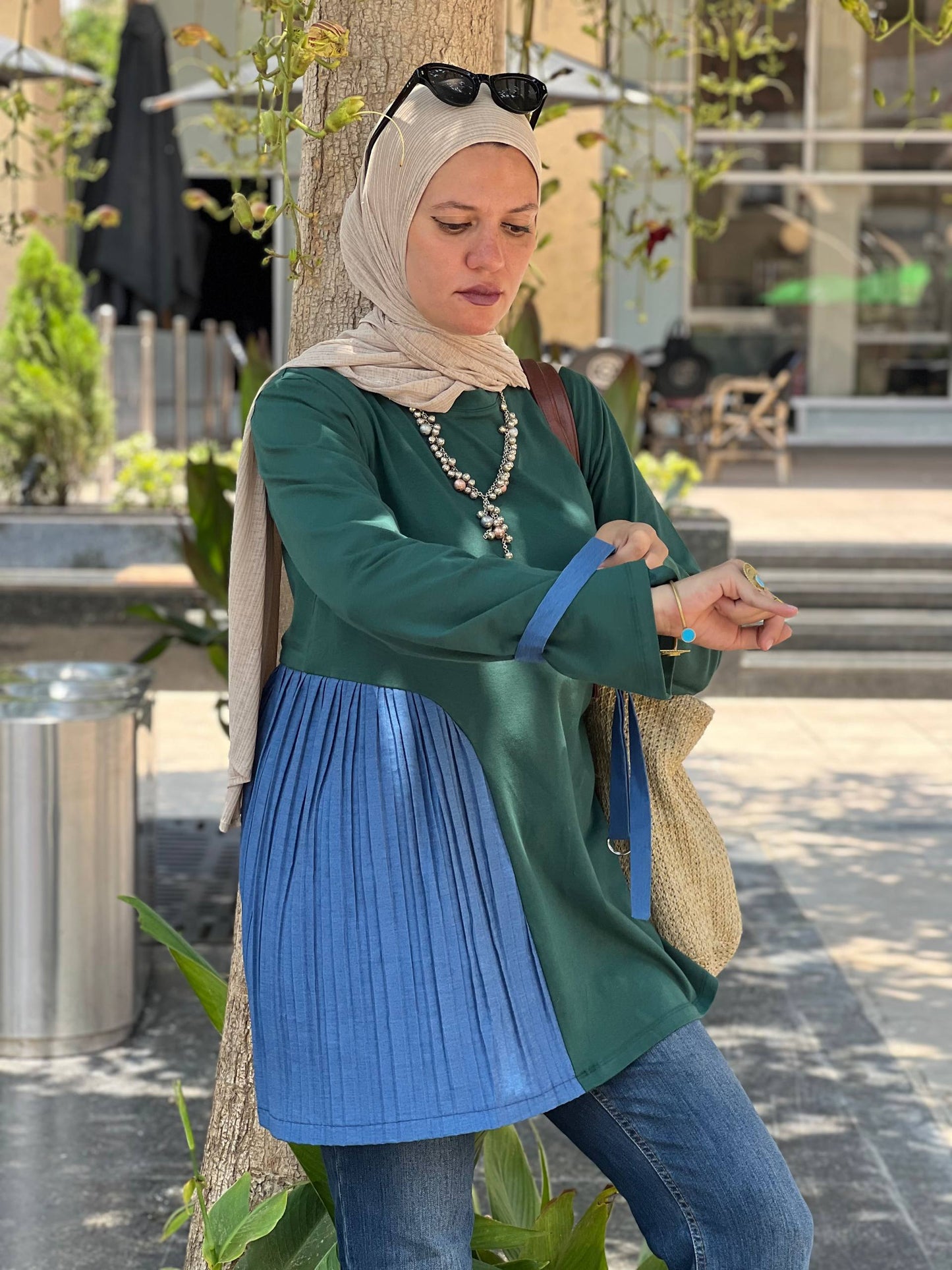 Daylong Dark green Top