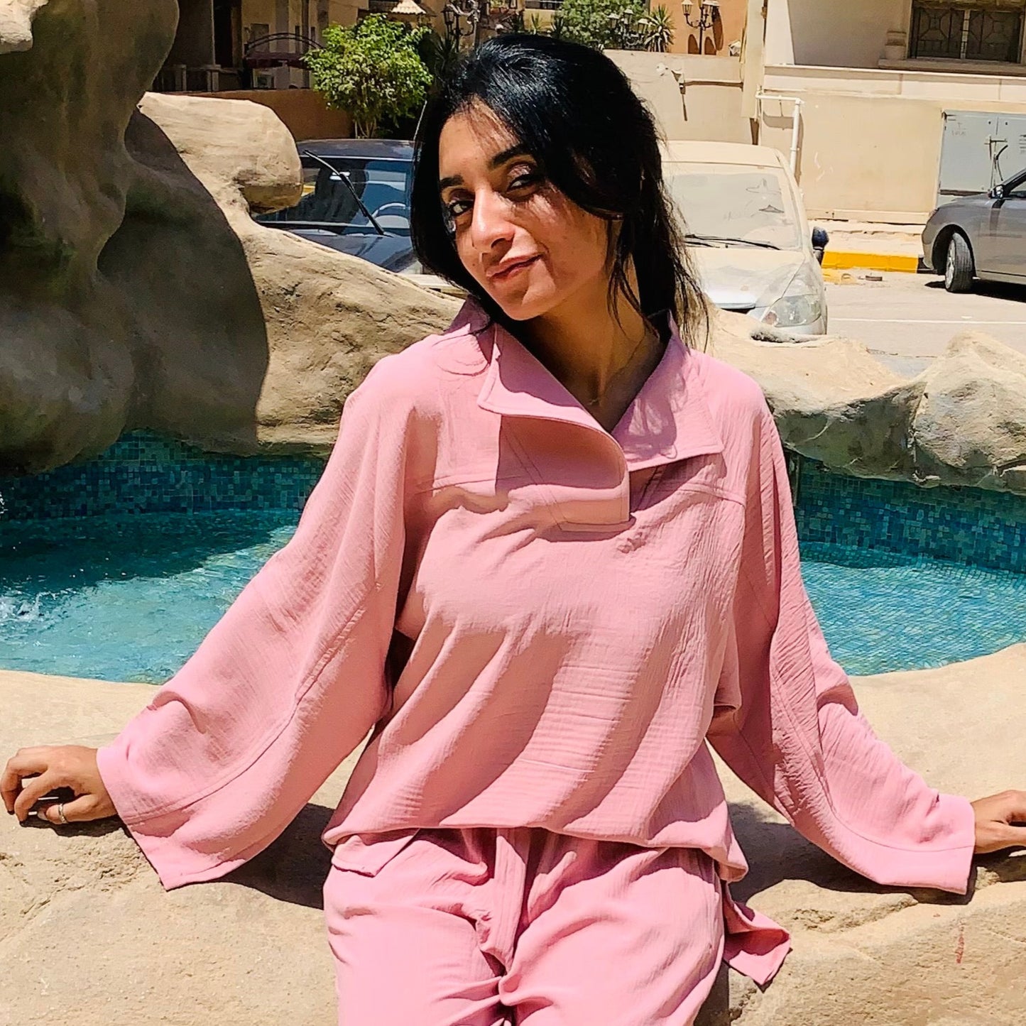 Pink comfy top